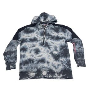 Lurking Class Tie Dye 1/4 Zip Hoodie Men’s Size Large Skull Grunge Skater Y2K